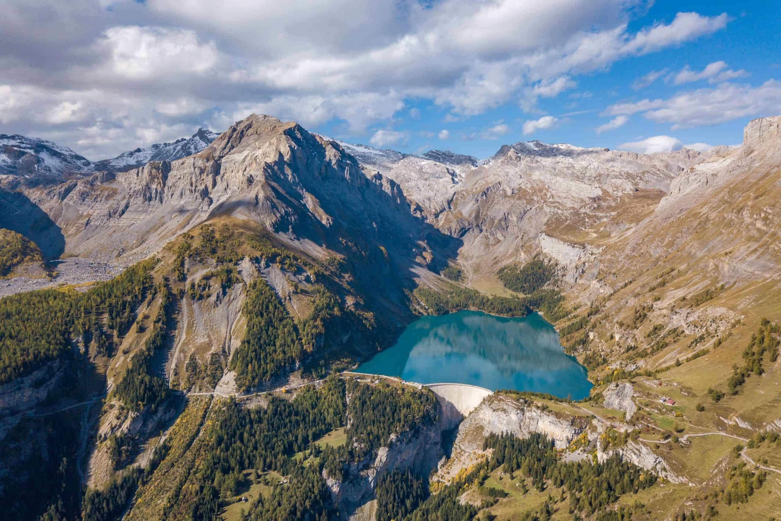 the Swiss Alps region near Crans Montana
